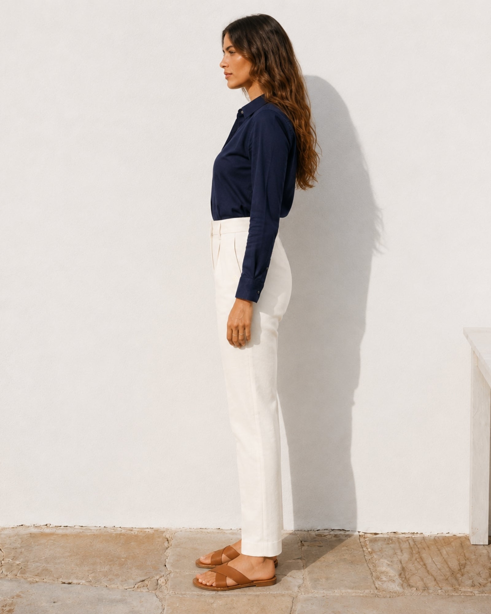 Straight Leg Linen Pants