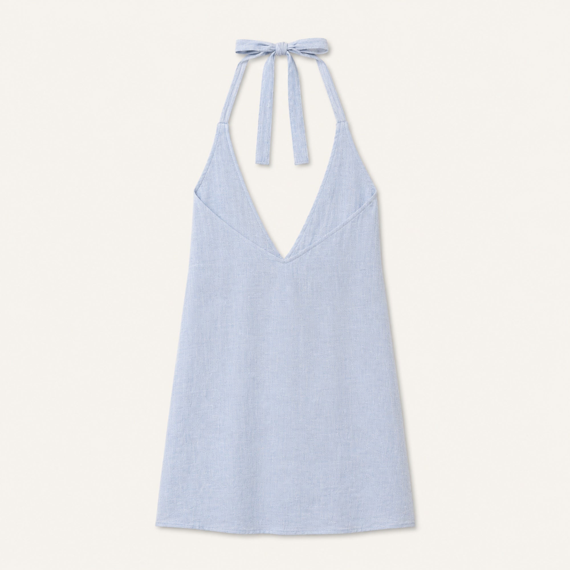 Vestito halter in lino
