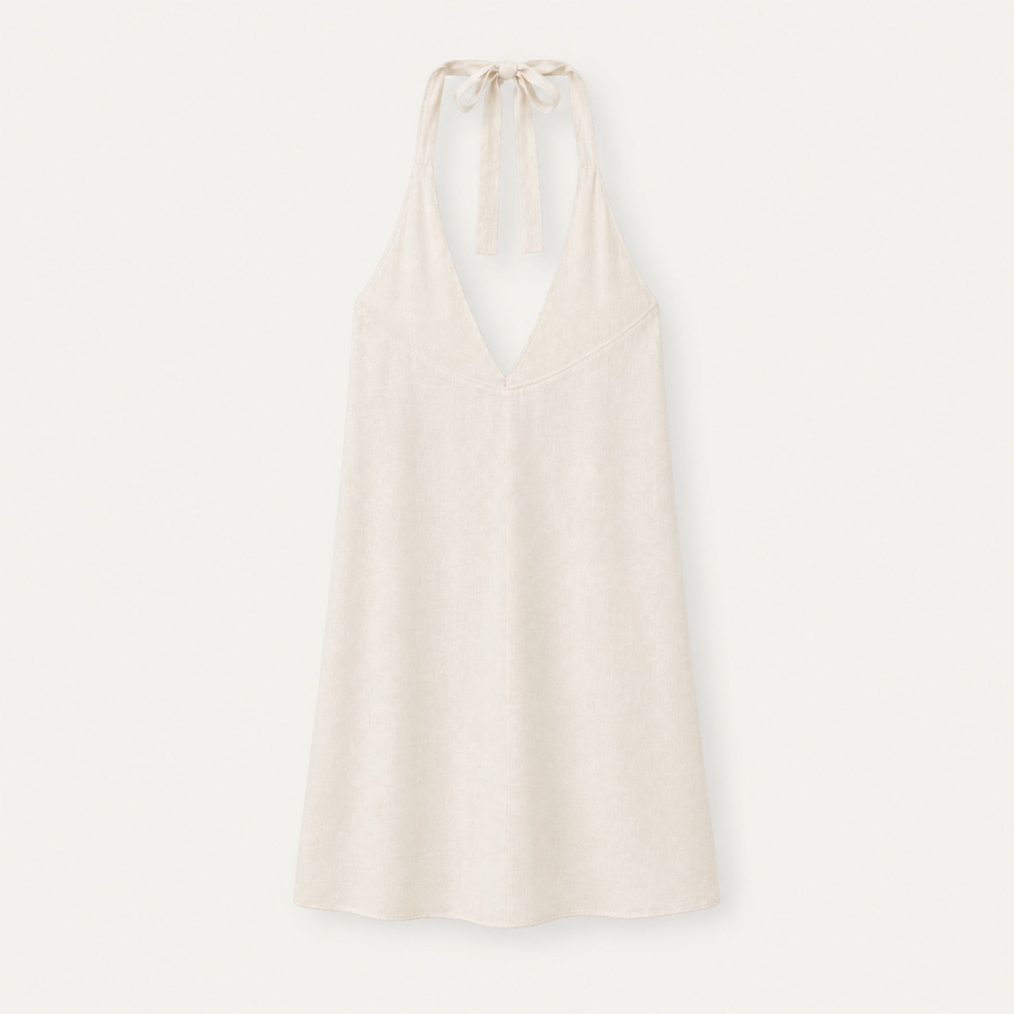 Vestito halter in lino