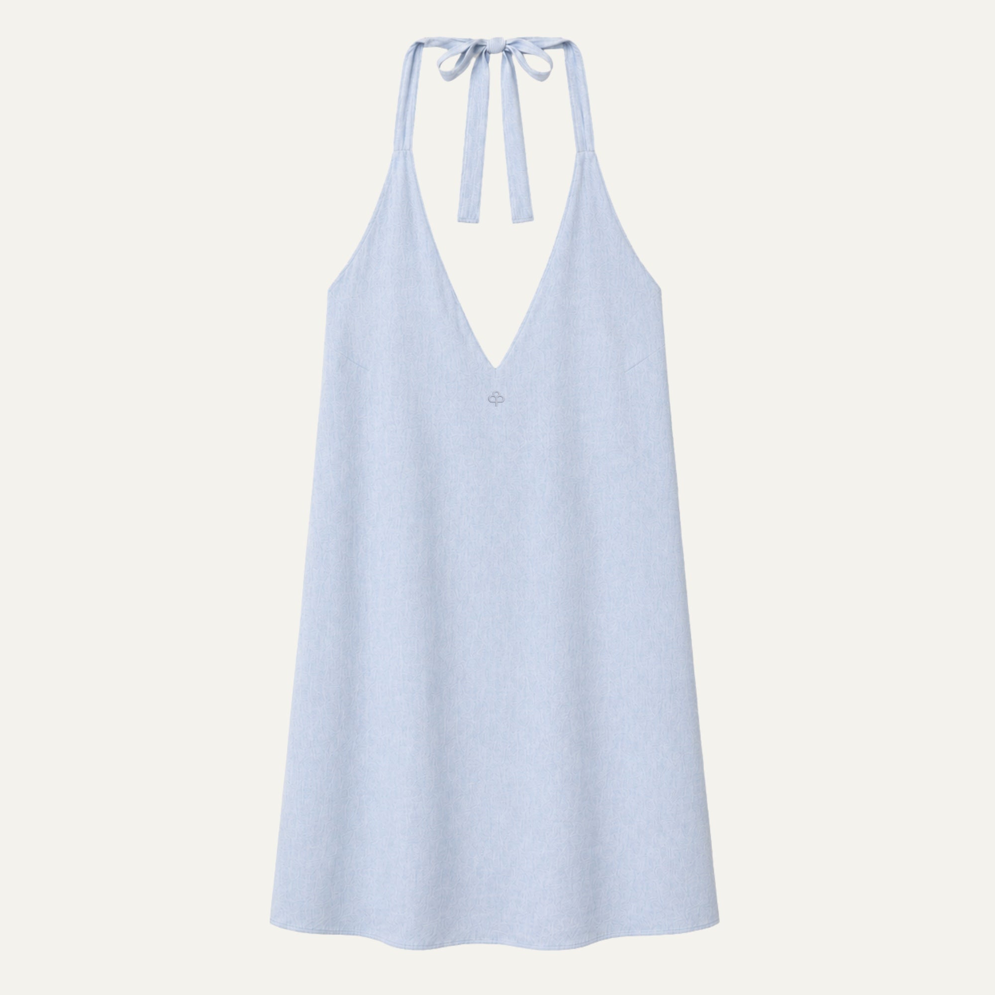 Vestito halter in lino