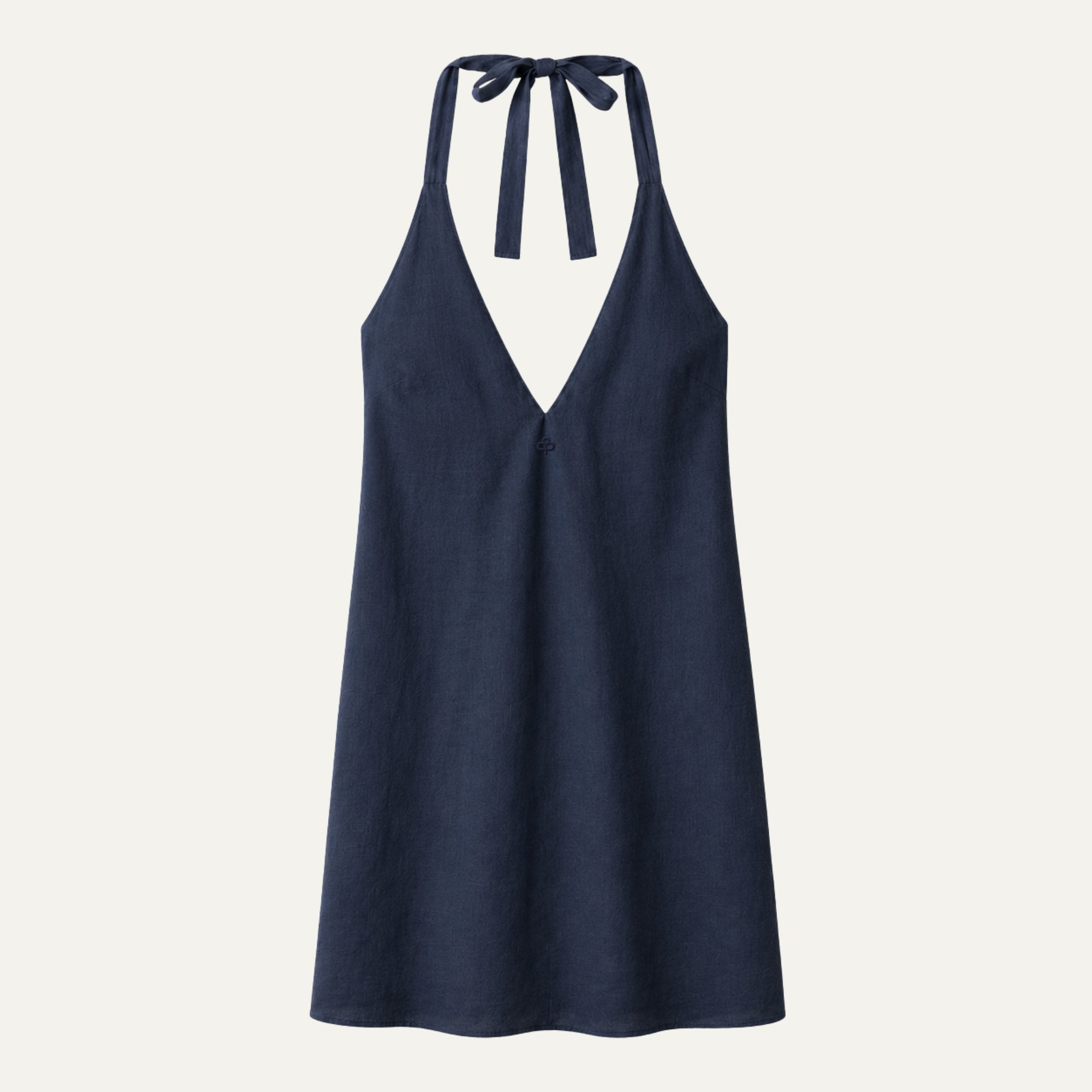 Vestito halter in lino