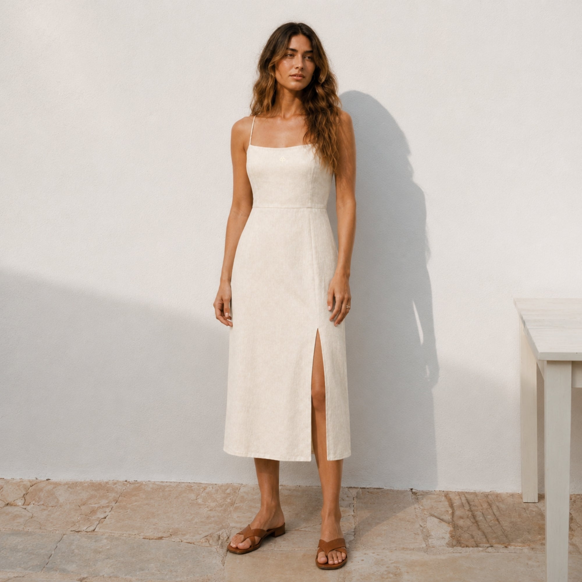 Robe midi en lin